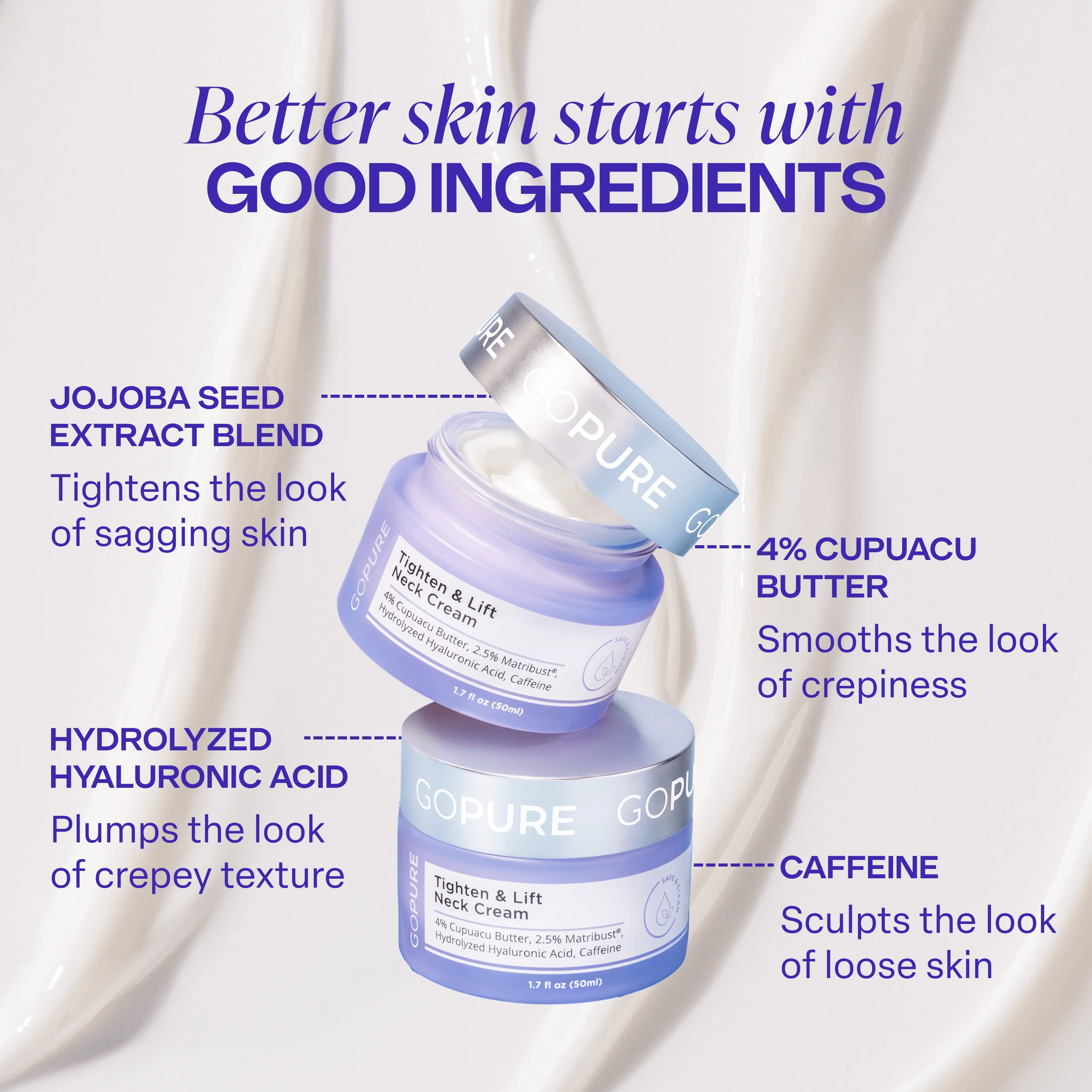 Tighten & Lift Neck Cream - 1 Jar - Image 6